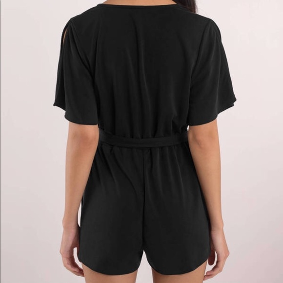 Setting Fires Black Plunging Romper - Picture 4 of 4